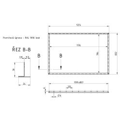 Zápustný rám pro ecosun 850 U+ obr.1