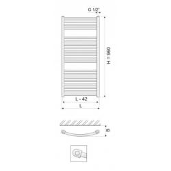 Žebřík oblý KDO-E 450/960 obr.5