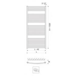 Žebřík oblý KDO-E 450/1320 obr.1